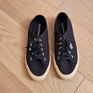 SUPERGA NAVY SNEAKERS SIZE  EU 38  US  7  1/2